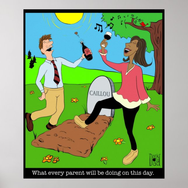 Caillou Death Party Poster (Front)