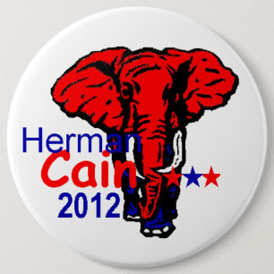 Cain 2012 6 inch round button