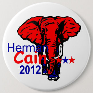 Cain 2012 6 inch round button