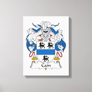 Cain Family Crest Canvas Print