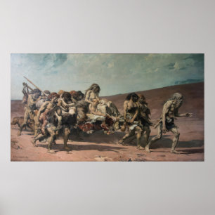 Cain Flying Before Jehovah's Curse Poster