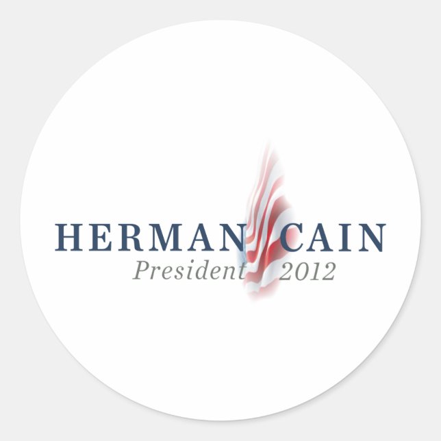 cain-sign classic round sticker (Front)