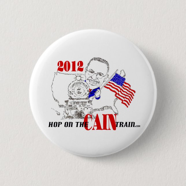 CAIN TRAIN 2 INCH ROUND BUTTON (Front)