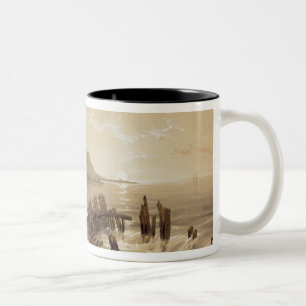 Caiphas looking towards Mount Carmel Volume II Two-Tone Coffee Mug