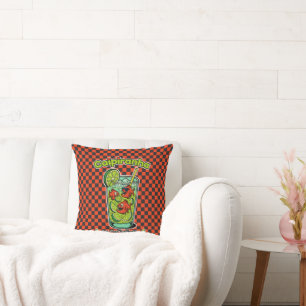 Caipiranha Cocktail – Funny Tropical Piranha Drink Throw Pillow