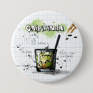 Caipirinha 3 Inch Round Button