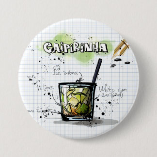 Caipirinha 3 Inch Round Button