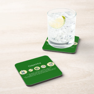 caipirinha, brazilian drink coaster