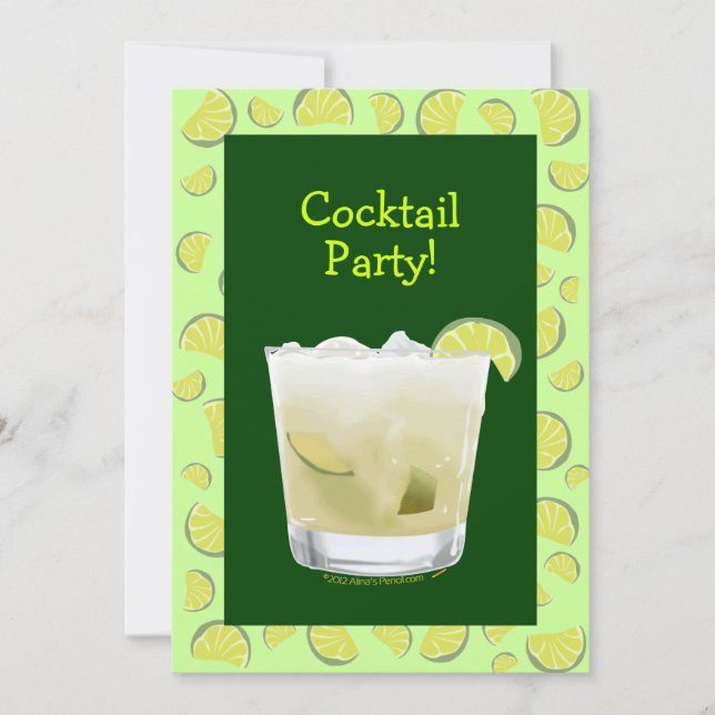 Caipirinha Cocktail Party Invitation Customizable (Front)