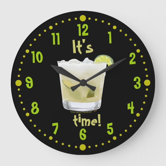 Caipirinha Heure Brésil Horloge Cocktail W/ Minute (Recto)