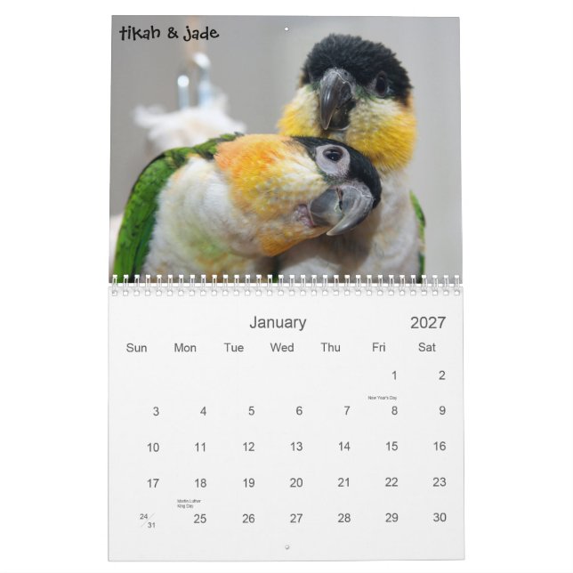 Caique Calendar 2010 (Jan 2027)