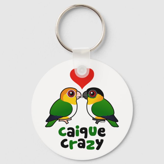 Caique Crazy Keychain (Front)