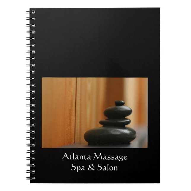 Cairn Massage Stones Photo Notebook (Front)