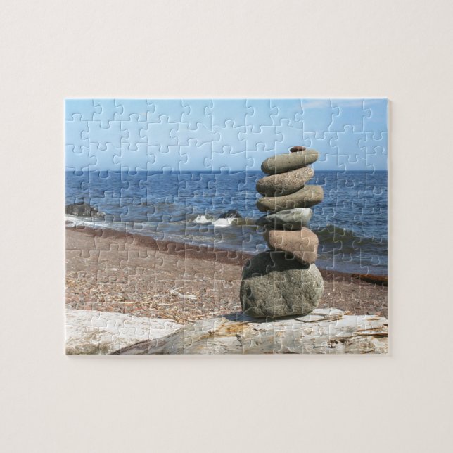 Cairn Meditation Stones Jigsaw Puzzle (Horizontal)