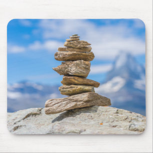 Cairn, Stone Tower, Nature Mouse Pad