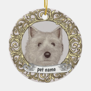 Cairn Terrier Amour Mémoire ornement