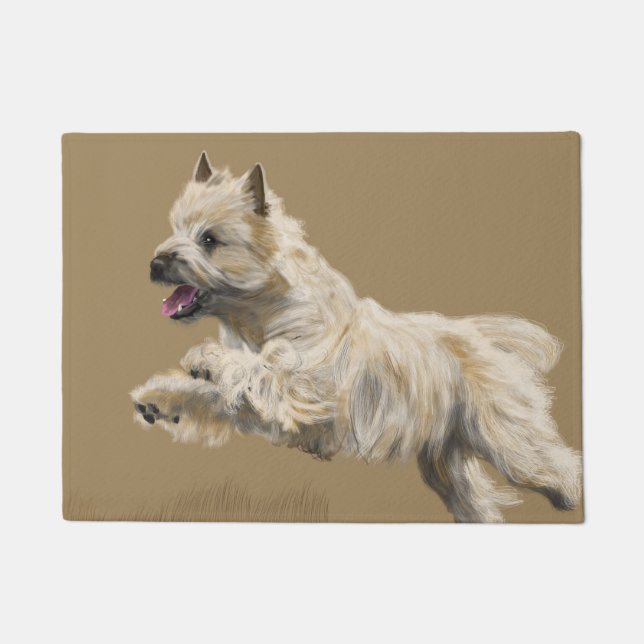 Cairn Terrier called Mackey Doormat (Front)