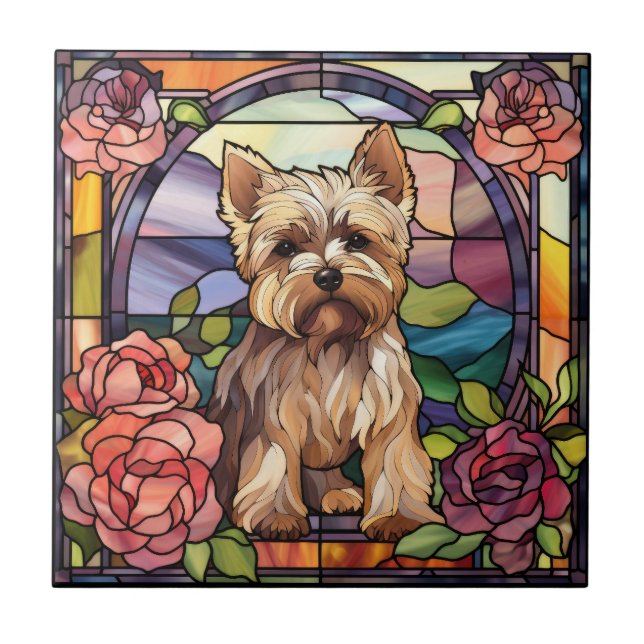Cairn Terrier Ceramic Decorative Tile (Front)