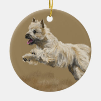 Cairn Terrier Ceramic Ornament