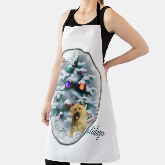 Cairn Terrier Christmas Apron (Insitu)