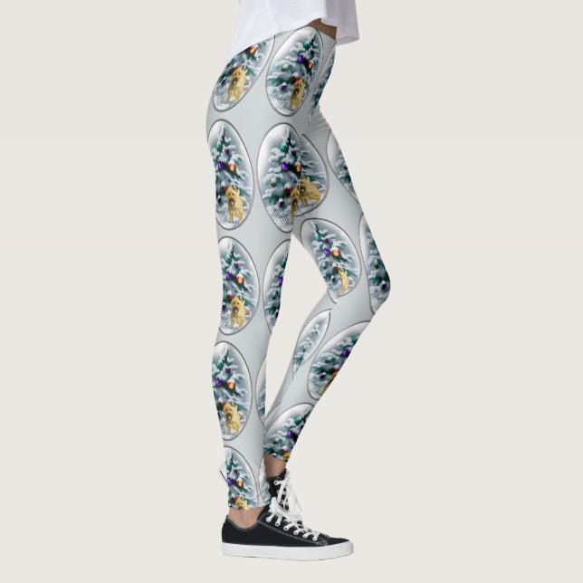 Cairn Terrier Christmas Leggings (Right)