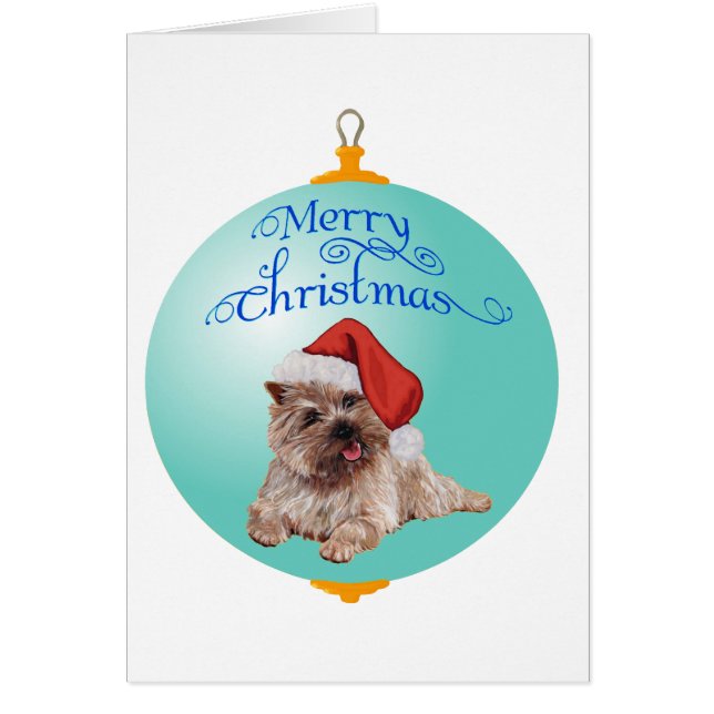 Cairn Terrier Christmas Ornaments (Front)