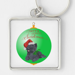 Cairn Terrier Christmas Ornaments Keychain