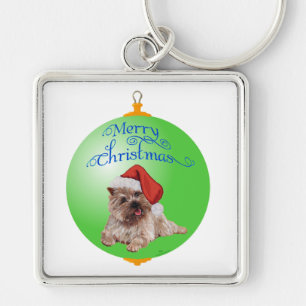Cairn Terrier Christmas Ornaments Keychain