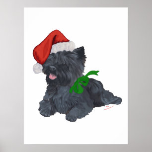 Cairn Terrier Christmas Poster