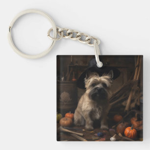 Cairn Terrier Citrouilles Halloween effroi
