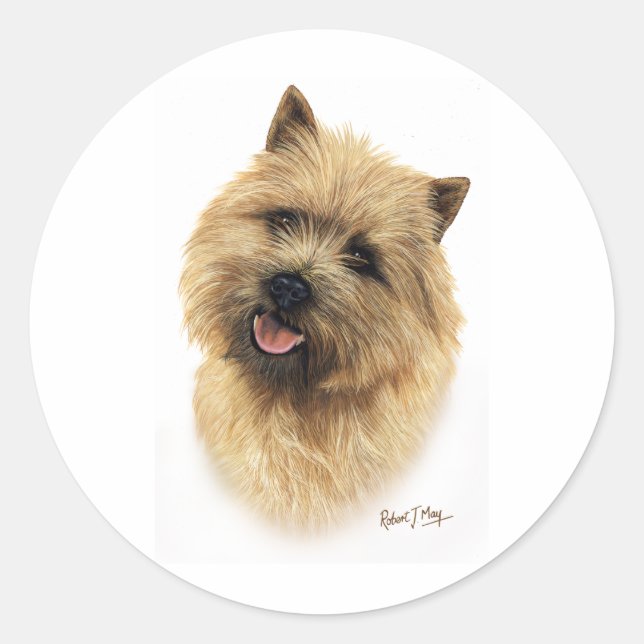 Cairn Terrier Classic Round Sticker (Front)