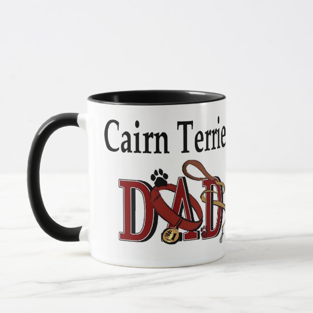 Cairn Terrier DAD Gifts Mug (Left)