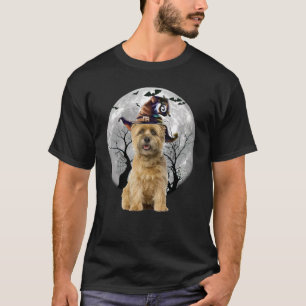 Cairn Terrier Dog And Moon Halloween Costume Dog T-Shirt
