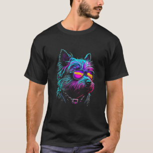 Cairn Terrier Dog owner Vaporwave Notorious DJ 1 T-Shirt