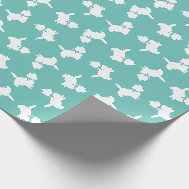 Cairn Terrier Dog Puppy Wrapping Paper (Corner)