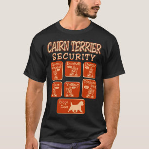 Cairn Terrier Dog Security Pets Love Funny Tshirt