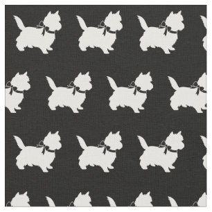 Cairn Terrier Dog Silhouette Pet Fabric