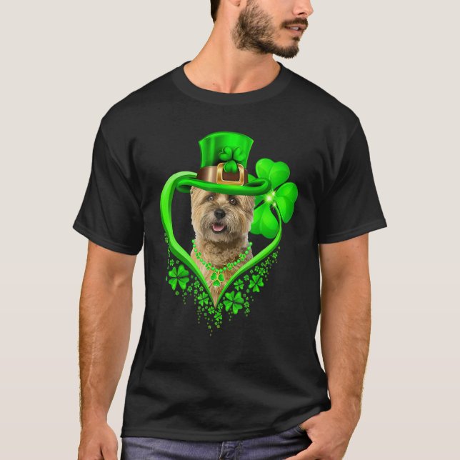 Cairn Terrier Dog St Patricks Day Lover Irish Sham T-Shirt (Front)