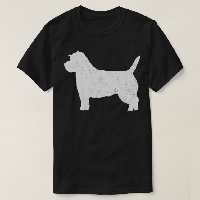 Cairn Terrier Dog Vintage T-Shirt (Design Front)