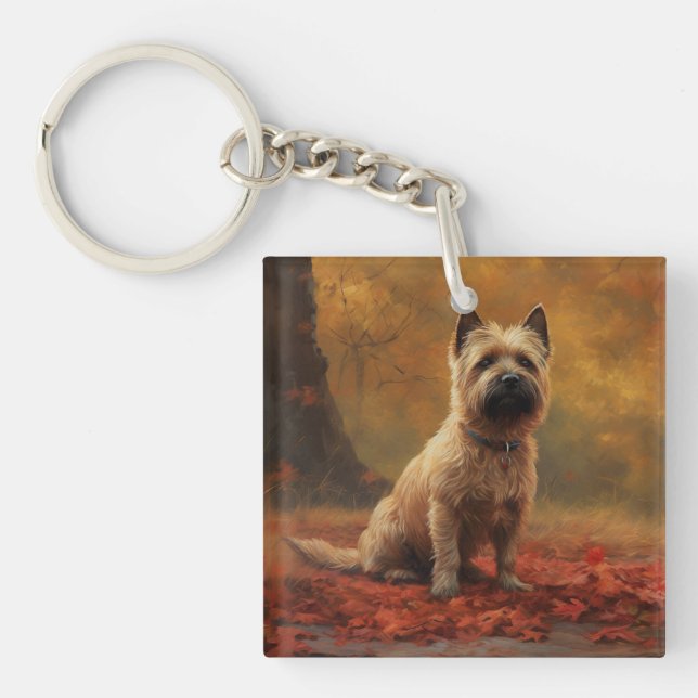 Cairn Terrier en automne Leaves automne Inspire (Devant)