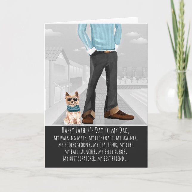 Cairn Terrier from the Dog Father's Day Card (Front)