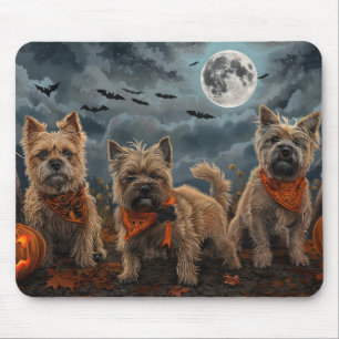 Cairn Terrier Halloween Spooky Mouse Pad