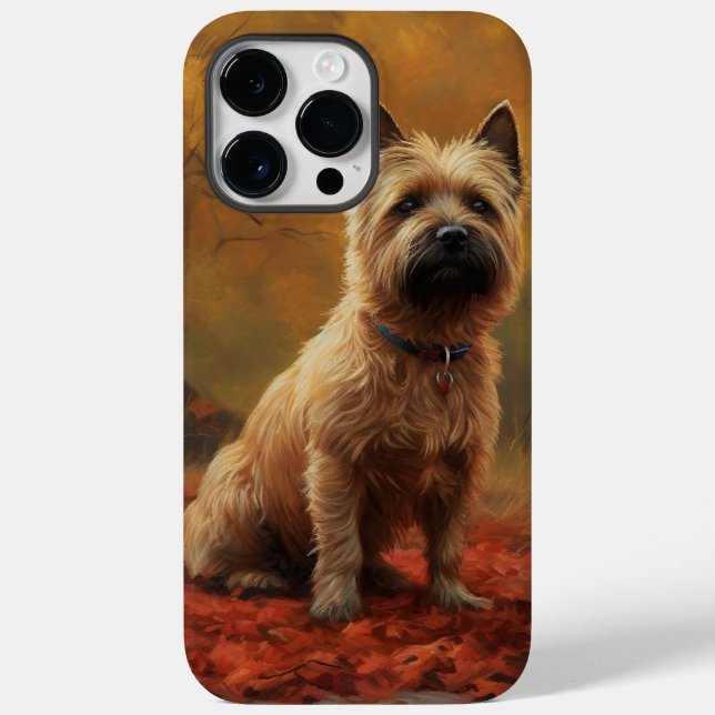 Cairn Terrier in Autumn Leaves Fall Inspire  Case-Mate iPhone Case (Back)