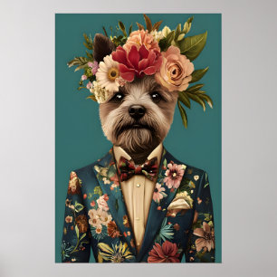 Cairn Terrier In Suit Poster, Cairn Terrier Poster