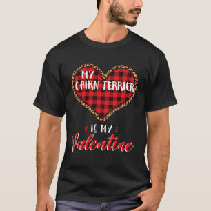 Cairn Terrier Is Valentine Heart Dog Leopard Buffa T-Shirt