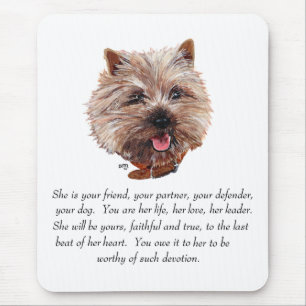 Cairn Terrier Keepsake - FEMALE Mouse Pad