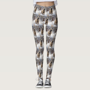 Cairn Terrier Let It Snow Christmas  Leggings