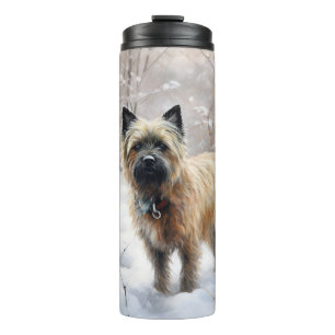 Cairn Terrier Let It Snow Christmas Thermal Tumbler