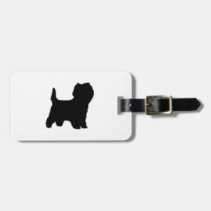cairn terrier luggage tag