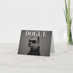 Cairn Terrier Luxury Editorial Dog Portrait Thank You Card